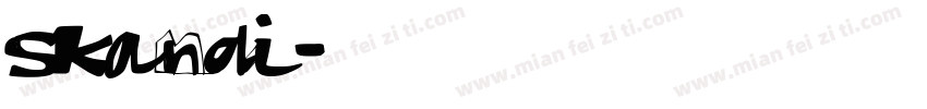 skandi字体转换