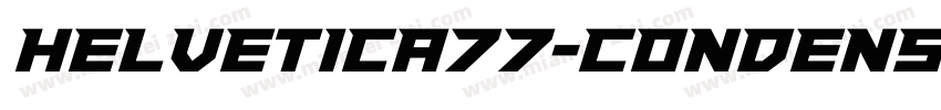 Helvetica77-CondensedBold字体转换