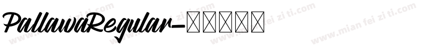 PallawaRegular字体转换