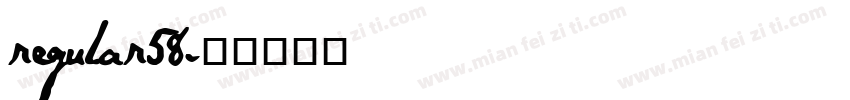 regular58字体转换
