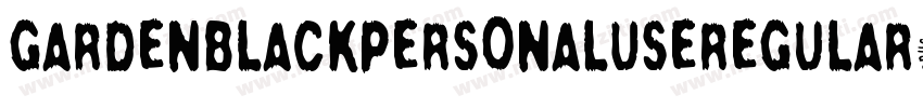 GardenBlackPersonalUseRegular-dY47字体转换