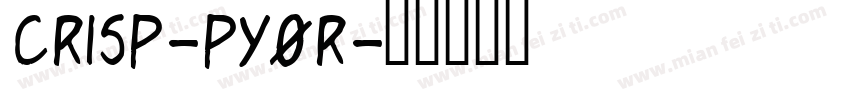 Crisp-py0r字体转换