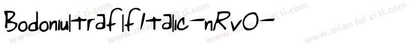 BodoniultraflfItalic-nRv0字体转换