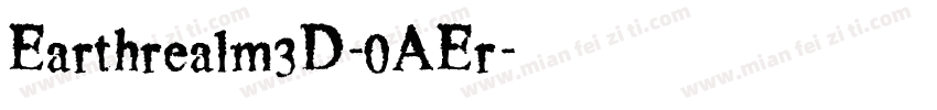 Earthrealm3D-0AEr字体转换