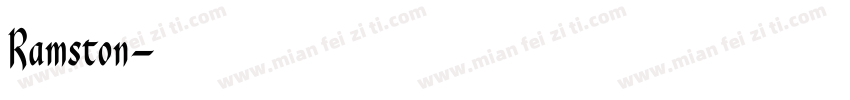 Ramston字体转换