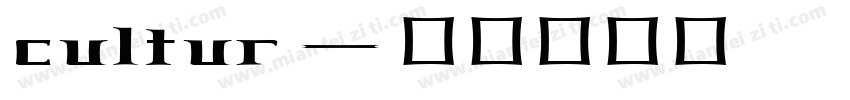cultur字体转换