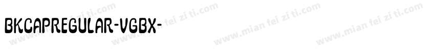 BkcapRegular-VGBx字体转换