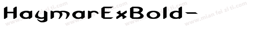 HaymarExBold字体转换