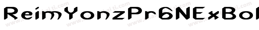 ReimYonzPr6NExBold字体转换