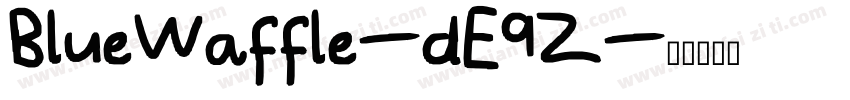 BlueWaffle-dE9Z字体转换
