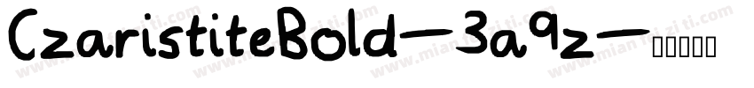 CzaristiteBold-3a9z字体转换