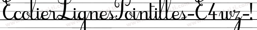 EcolierLignesPointilles-E4wz字体转换
