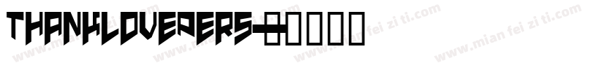 ThanklovePers字体转换