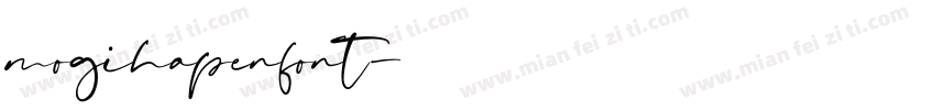 mogihapenfont字体转换