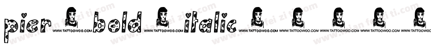 pier-bold-italic字体转换