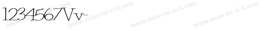1234567Vv字体转换