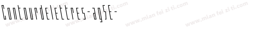 Contourdelettres-ag5E字体转换