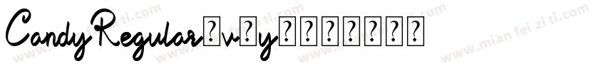 CandyRegular-v9y7字体转换