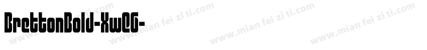 BrettonBold-XwEG字体转换