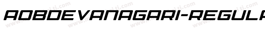 aobdevanagari-regula字体转换