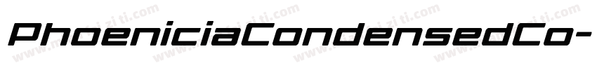 PhoeniciaCondensedCo字体转换