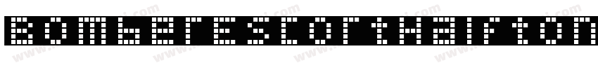BomberEscortHalftone-51XpL字体转换