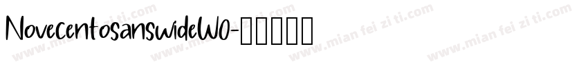 NovecentosanswideW0字体转换