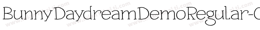 BunnyDaydreamDemoRegular-0Wvdv字体转换