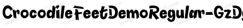 CrocodileFeetDemoRegular-GzDg字体转换