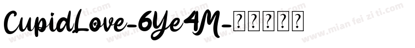 CupidLove-6Ye4M字体转换