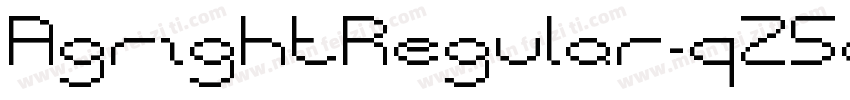 AgrightRegular-qZ5dr字体转换