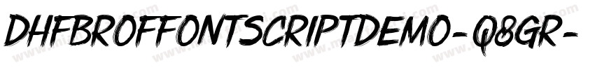DhfBroffontScriptDemo-q8gr字体转换