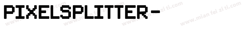PixelSplitter字体转换