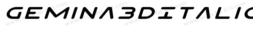 Gemina3DItalic-89l2字体转换