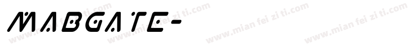 Mabgate字体转换