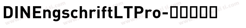 DINEngschriftLTPro字体转换