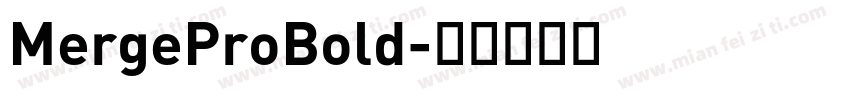 MergeProBold字体转换