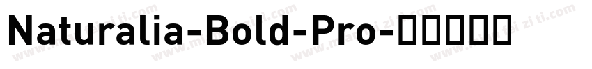 Naturalia-Bold-Pro字体转换