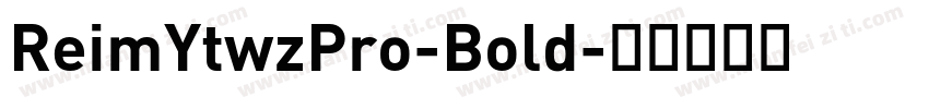 ReimYtwzPro-Bold字体转换
