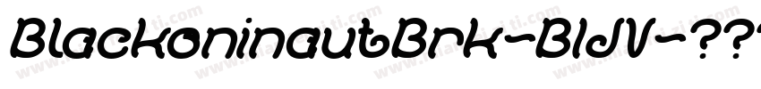 BlackoninautBrk-B1JV字体转换