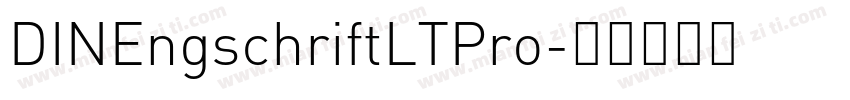DINEngschriftLTPro字体转换
