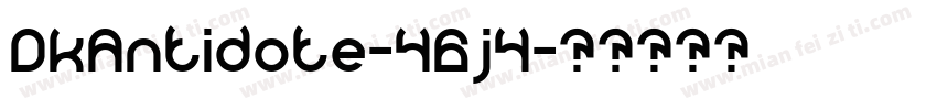 DkAntidote-46j4字体转换
