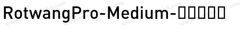 RotwangPro-Medium字体转换