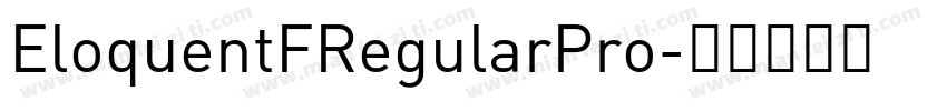 EloquentFRegularPro字体转换
