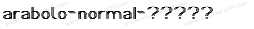 araboto-normal字体转换
