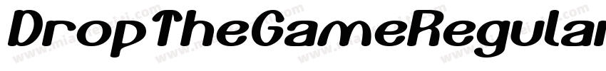 DropTheGameRegular-rg22y字体转换