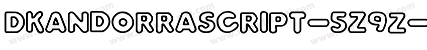 Dkandorrascript-5z9Z字体转换