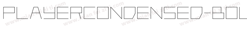 PlayerCondensed-Bold字体转换