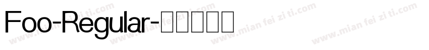 Foo-Regular字体转换