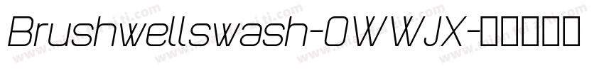 Brushwellswash-0WWJX字体转换